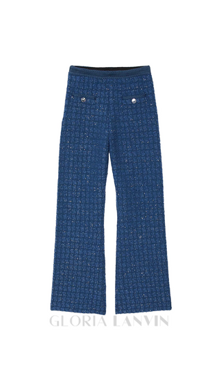 Palmira Tweed Trousers in blue