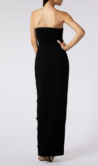 HIGH SPLIT STRAPLESS GOWN