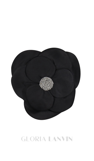 3D FLOWERS TOPS IN BLACK