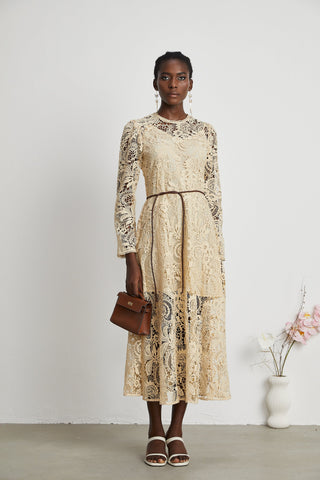 Cynthia lace midi dress