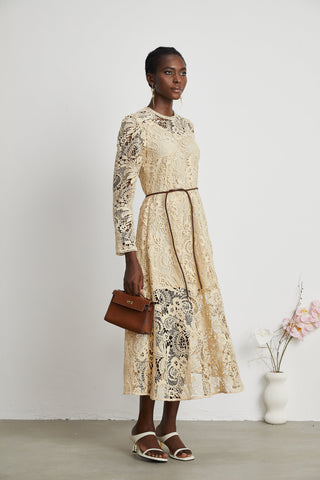 Cynthia lace midi dress