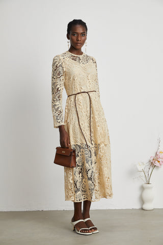 Cynthia lace midi dress