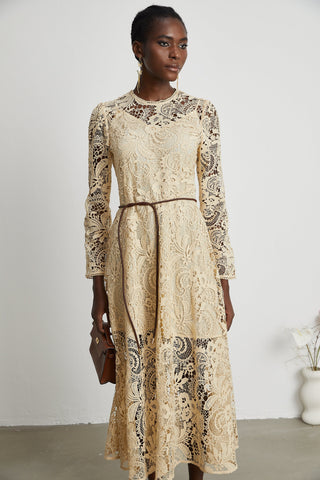 Cynthia lace midi dress