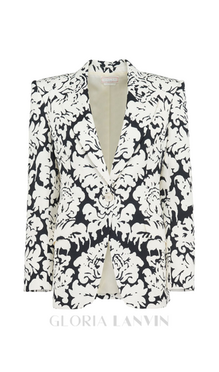 DAMASK SINGLE-BREASTED BLAZER