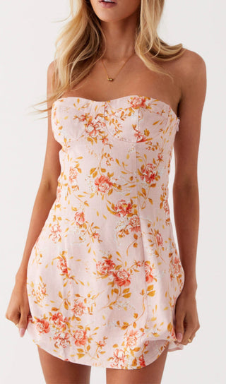 CALI STRAPLESS MINI DRESS