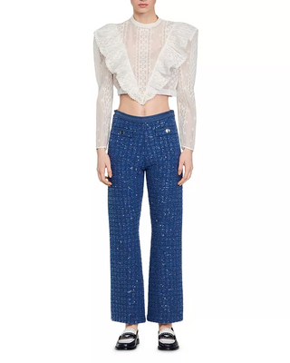 Palmira Tweed Trousers in blue