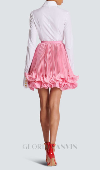 ANAVIA PINK RUFFLE HEM SKIRT