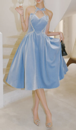 CRYSTAL LIGHT BLUE PRINCESS DRESS