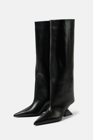 Astrid Heterotypic Knee-high Boots - Black