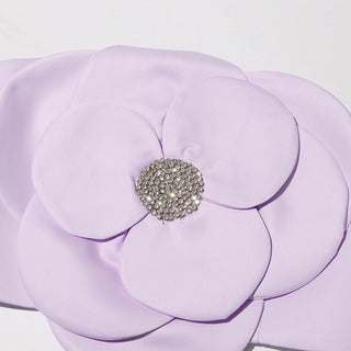 3D FLOWERS TOPS IN PURPLE