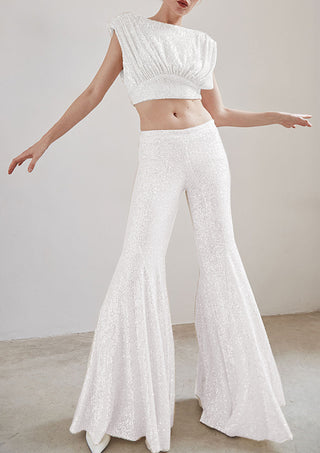 SEQUIN WHITE CO-ORD SET