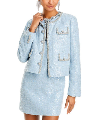 EMBELLISHED BOUCLÉ JACKET