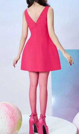 PINK BOWKNOT STRAPPY MINI DRESS Oh CICI 