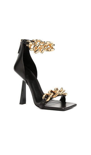 CHAIN SQUARE HEELS IN BLACK styleofcb 