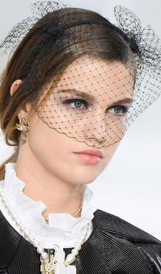 TOPPER MESH NET VEIL HEADBAND styleofcb 