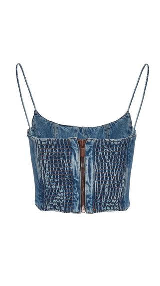 MOICU DENIM CROPPED CAMI TOP styleofcb 