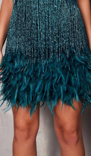 TASSEL FEATHER MINI DRESS Dressers styleofcb 