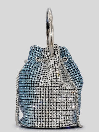 RHINESTONE BUCKET BAG IN BLUE Bags sis label 