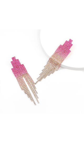 Full diamond tassel earrings