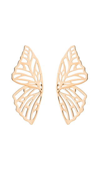 Hollow butterfly alloy earrings styleofcb GOLD 