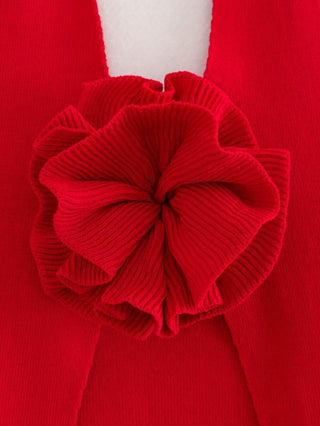 HALTERNECK FLOWER TOP IN RED Tops styleofcb 