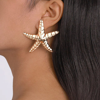 STARFISH EARRINGS IN BEIGE Earrings styleofcb 