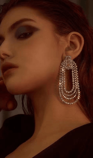 Oval tassel earrings styleofcb 