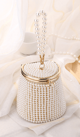 Pearl bucket bag