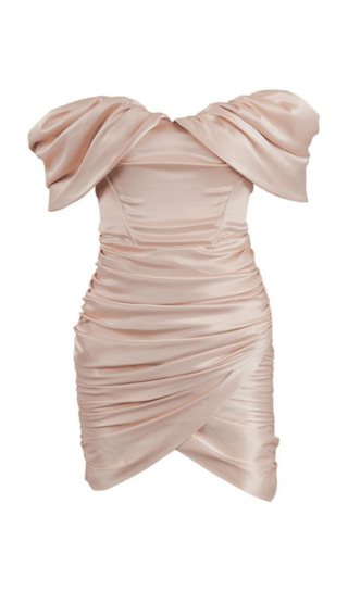 TUBE TOP PLEATED SKIRT IN IVORY Dresses styleofcb XS PINK 